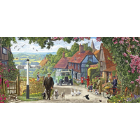 GIBSONS Panoramatické puzzle Ranní procházka 636 dílků