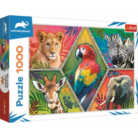 TREFL Puzzle Animal Planet: Exotická zvířata 1000 dílků