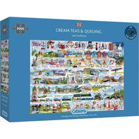 GIBSONS Puzzle Krémové čaje a jejich zařazení 2000 dílků
