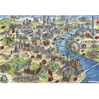 GIBSONS Puzzle Londýnské památky 500 dílků