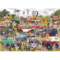 GIBSONS Puzzle Motoring Memorabilia Rally 1000 dílků