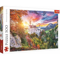 TREFL Puzzle Pohled na zámek Neuschwanstein, Německo 500 dílků