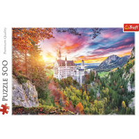 TREFL Puzzle Pohled na zámek Neuschwanstein, Německo 500 dílků