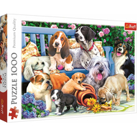 TREFL Puzzle Psi v zahradě 1000 dílků