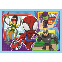 TREFL Puzzle Spidey a jeho úžasní přátelé 4v1 (12,15,20,24 dílků)