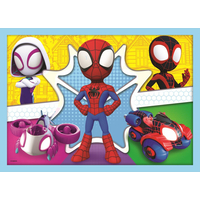 TREFL Puzzle Spidey a jeho úžasní přátelé 4v1 (12,15,20,24 dílků)