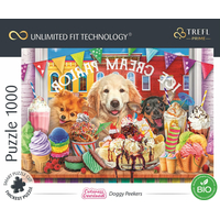 TREFL Puzzle UFT Cuteness Overload: Pejsci před cukrárnou 1000 dílků