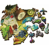 TREFL Wood Craft Origin puzzle Barevné koktejly 501 dílků