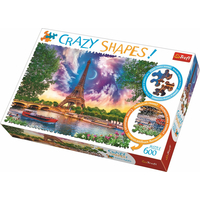 TREFL Crazy Shapes puzzle Obloha nad Paříží 600 dílků
