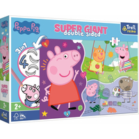 TREFL Oboustranné puzzle Prasátko Peppa SUPER GIANT 15 dílků