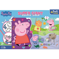 TREFL Oboustranné puzzle Prasátko Peppa SUPER GIANT 15 dílků