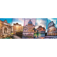 TREFL Panoramatické puzzle Cestování po Itálii 500 dílků
