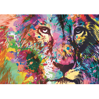 TREFL Puzzle Barevný lev 1000 dílků