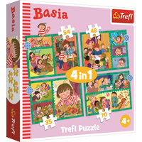 TREFL Puzzle Basia 4v1 (35,48,54,70 dílků)
