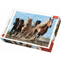 TREFL Puzzle Cválající koně 1000 dílků