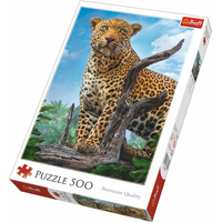 TREFL Puzzle Divoký levhart 500 dílků