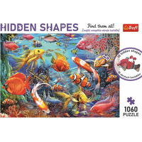 TREFL Puzzle Hidden Shapes: Podmořský život 1060 dílků