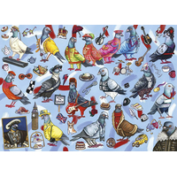 GIBSONS Puzzle Holubi z Británie 1000 dílků