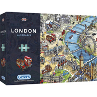 GIBSONS Puzzle Londýnské památky 1000 dílků
