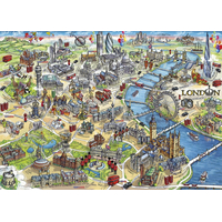 GIBSONS Puzzle Londýnské památky 1000 dílků