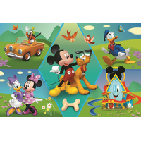 TREFL Puzzle Super Shape XXL Mickey Mouse: Zábava 60 dílků