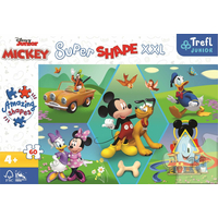 TREFL Puzzle Super Shape XXL Mickey Mouse: Zábava 60 dílků