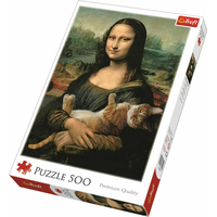 TREFL Puzzle Mona Lisa s kočkou 500 dílků