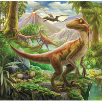 TREFL Puzzle Neobyčejný svět dinosaurů 3v1 (20,36,50 dílků)