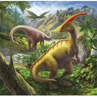 TREFL Puzzle Neobyčejný svět dinosaurů 3v1 (20,36,50 dílků)