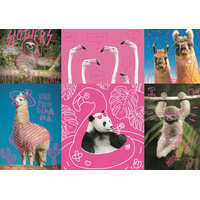 TREFL Puzzle Neon Color Line Bláznivá zvířata 1000 dílků