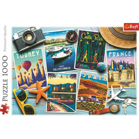 TREFL Puzzle Pohlednice z dovolené 1000 dílků