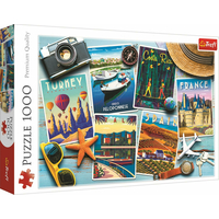 TREFL Puzzle Pohlednice z dovolené 1000 dílků