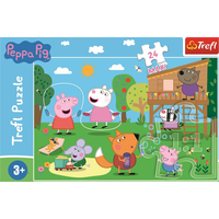 TREFL Puzzle Prasátko Peppa: Zábava v trávě MAXI 24 dílků