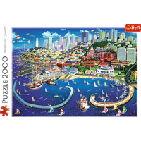 TREFL Puzzle Přístav v San Franciscu 2000 dílků