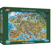 GIBSONS Puzzle To je Evropa 1000 dílků