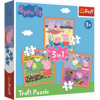 TREFL Puzzle Prasátko Peppa: Úžasné nápady 3v1 (20,36,50 dílků)