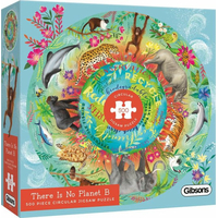 GIBSONS Kulaté puzzle Planeta B neexistuje 500 dílků