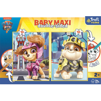 TREFL Oboustranné puzzle Tlapková patrola: Sky a Rubble BABY MAXI 2x10 dílků