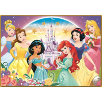 TREFL Puzzle Disney princezny: Šťastný den 4v1 (35,48,54,70 dílků)