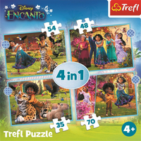 TREFL Puzzle Encanto 4v1 (35,48,54,70 dílků)