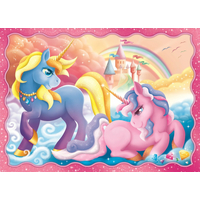 TREFL Puzzle Jednorožci a kouzla 4v1 (35,48,54,70 dílků)