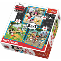 TREFL Puzzle Mickey Mouse a přátelé 3v1 (20,36,50 dílků)