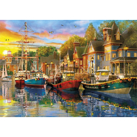 GIBSONS Puzzle Plachetnice při západu slunce 2x500 dílků