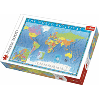 TREFL Puzzle Politická mapa světa 2000 dílků