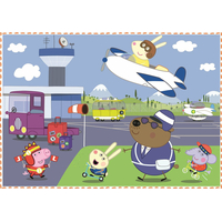 TREFL Puzzle Prasátko Peppa: Vzpomínky na prázdniny 4v1 (12,15,20,24 dílků)