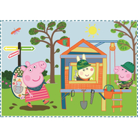 TREFL Puzzle Prasátko Peppa: Vzpomínky na prázdniny 4v1 (12,15,20,24 dílků)