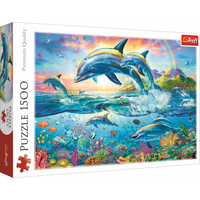 TREFL Puzzle Rodina delfínů 1500 dílků