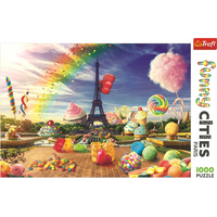 TREFL Puzzle Legrační města: Sladká Paříž 1000 dílků