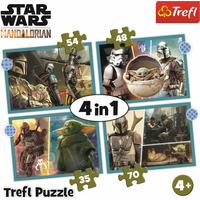 TREFL Puzzle Star Wars: Mandalorian 4v1 (35,48,54,70 dílků)