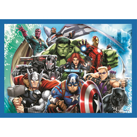 TREFL Puzzle Stateční Avengers 4v1 (35,48,54,70 dílků)